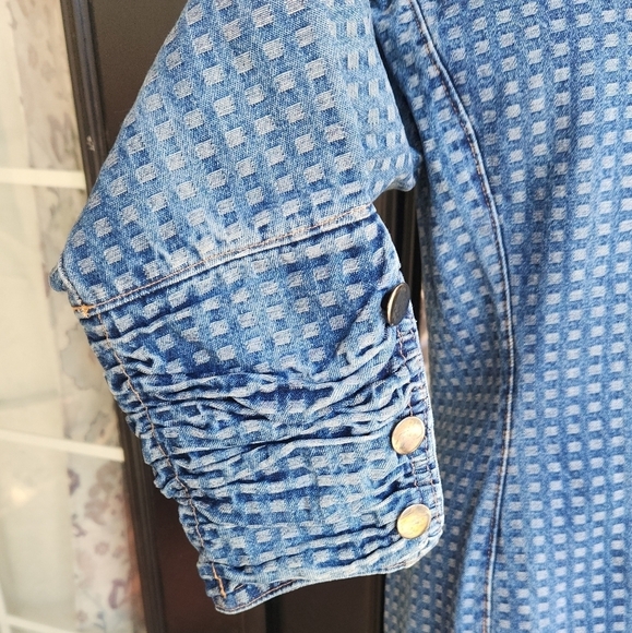 VERY RARE VINTAGE 70’s WESTERN JEAN DRESS - Picture 16 of 16